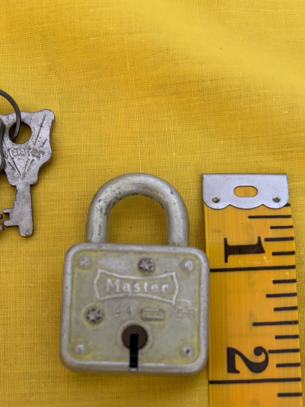 Masters Yellow Small Padlock - Masters